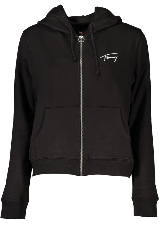 TOMMY HILFIGER FELPA CON ZIP DONNA NERO-0