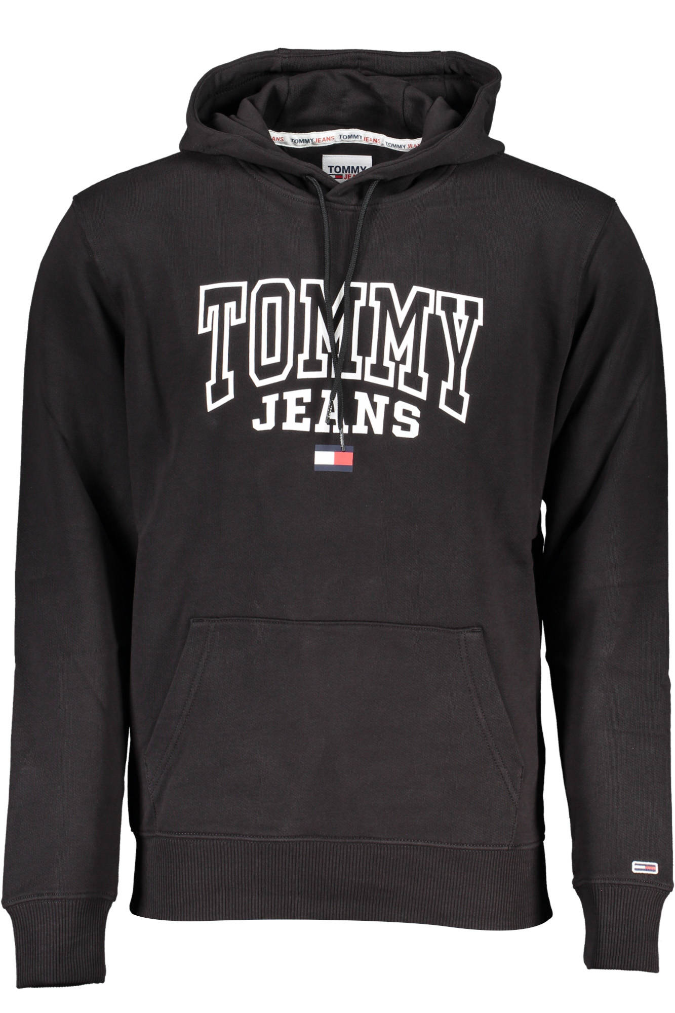 TOMMY HILFIGER FELPA SENZA ZIP UOMO NERO-0