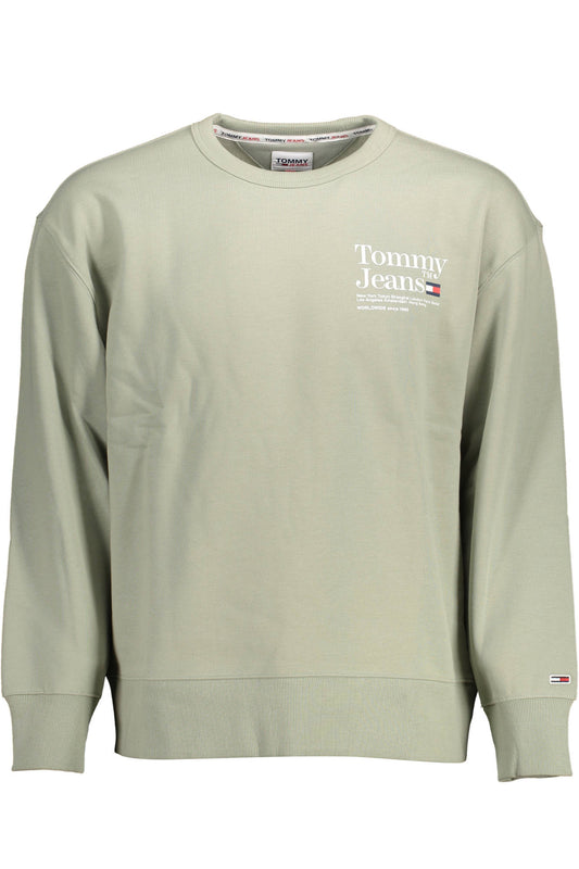 TOMMY HILFIGER FELPA SENZA ZIP UOMO VERDE-0