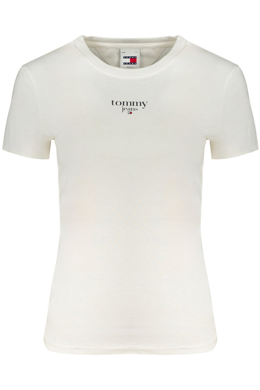 TOMMY HILFIGER T-SHIRT MANICHE CORTE DONNA BIANCO-0