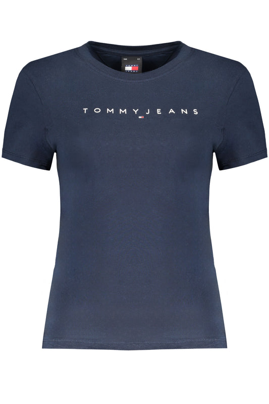 TOMMY HILFIGER T-SHIRT MANICHE CORTE DONNA BLU-0