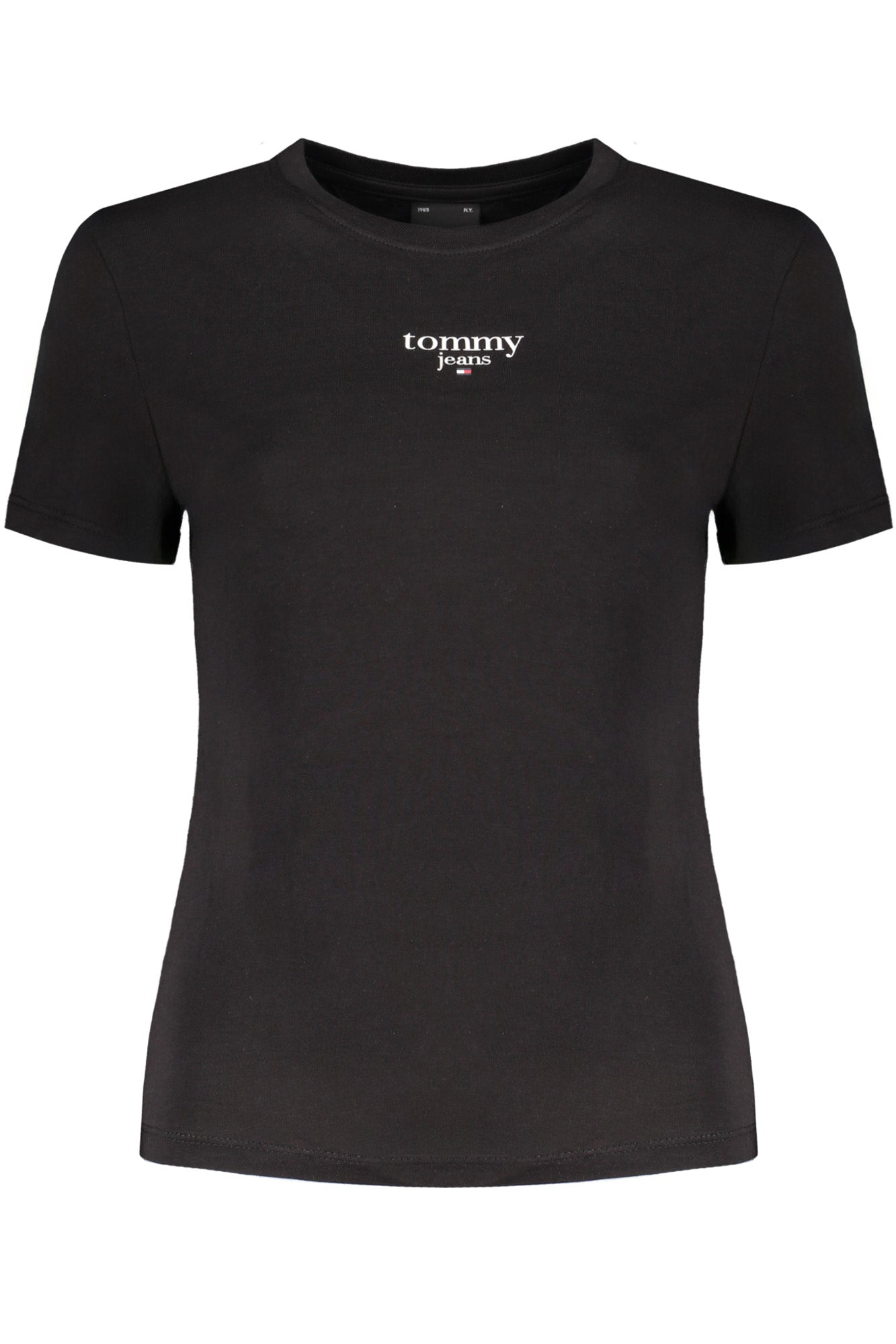 TOMMY HILFIGER T-SHIRT MANICHE CORTE DONNA NERO-0