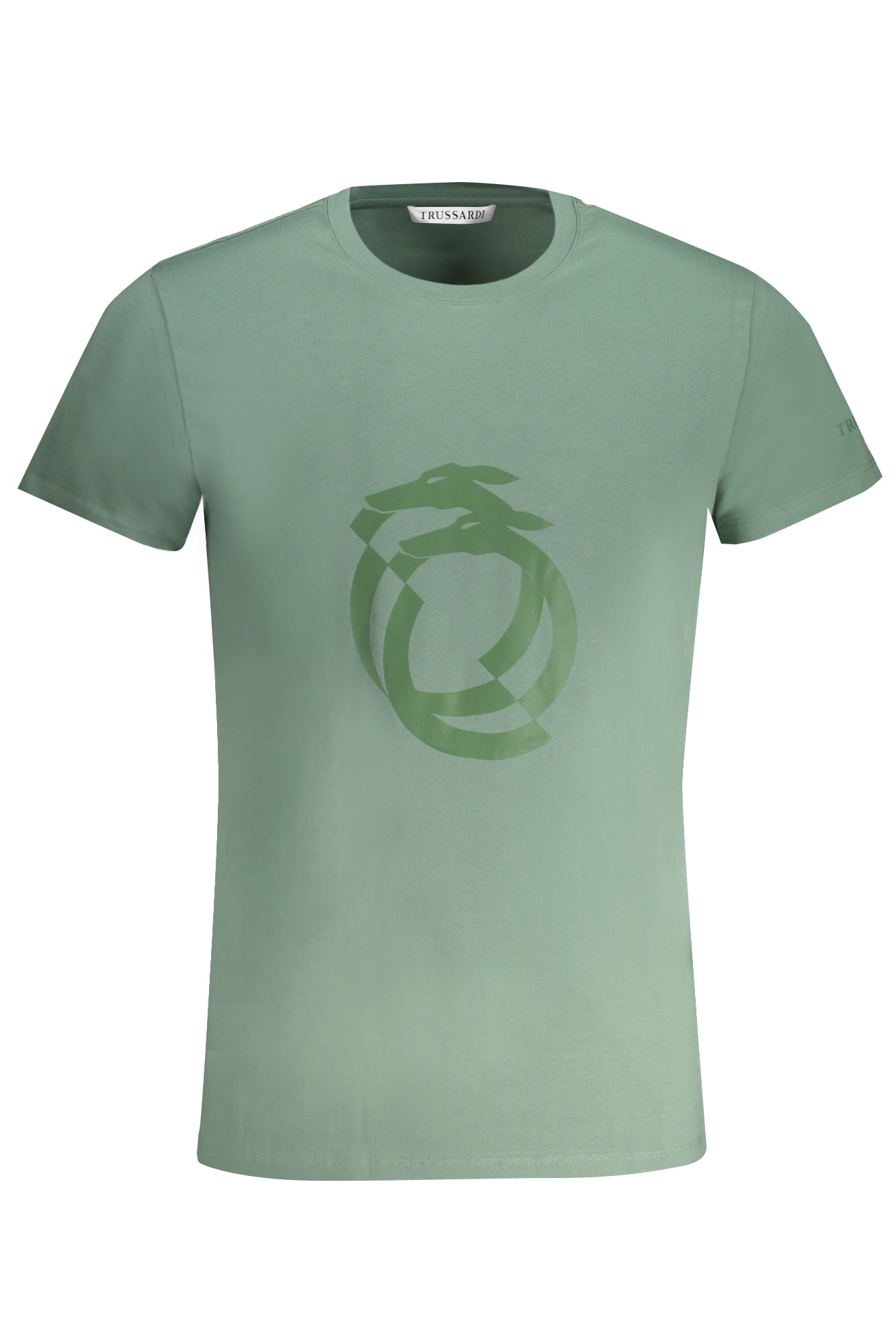 TRUSSARDI T-SHIRT MANICHE CORTE UOMO VERDE-0