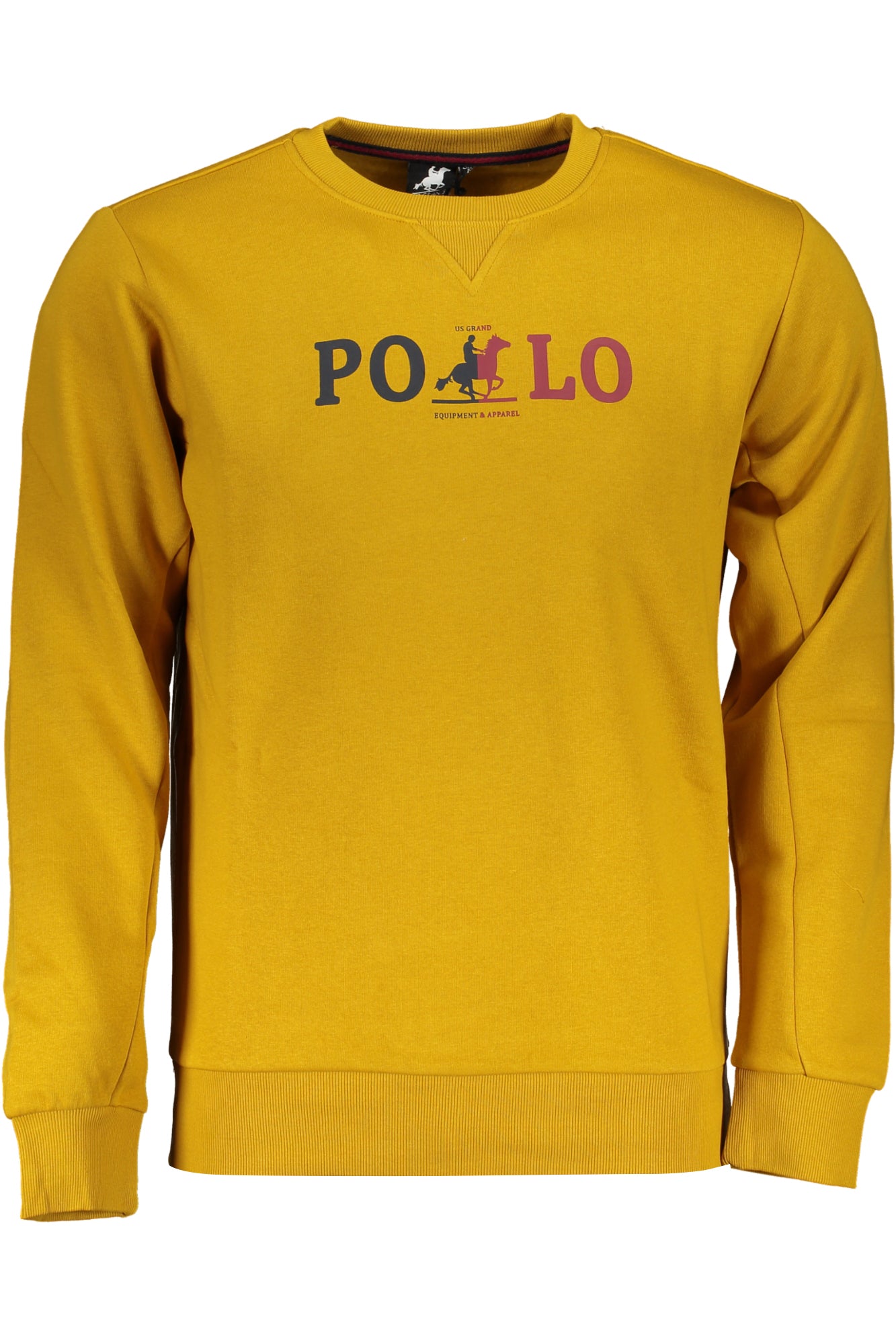 U.S. GRAND POLO FELPA SENZA ZIP UOMO GIALLO-0