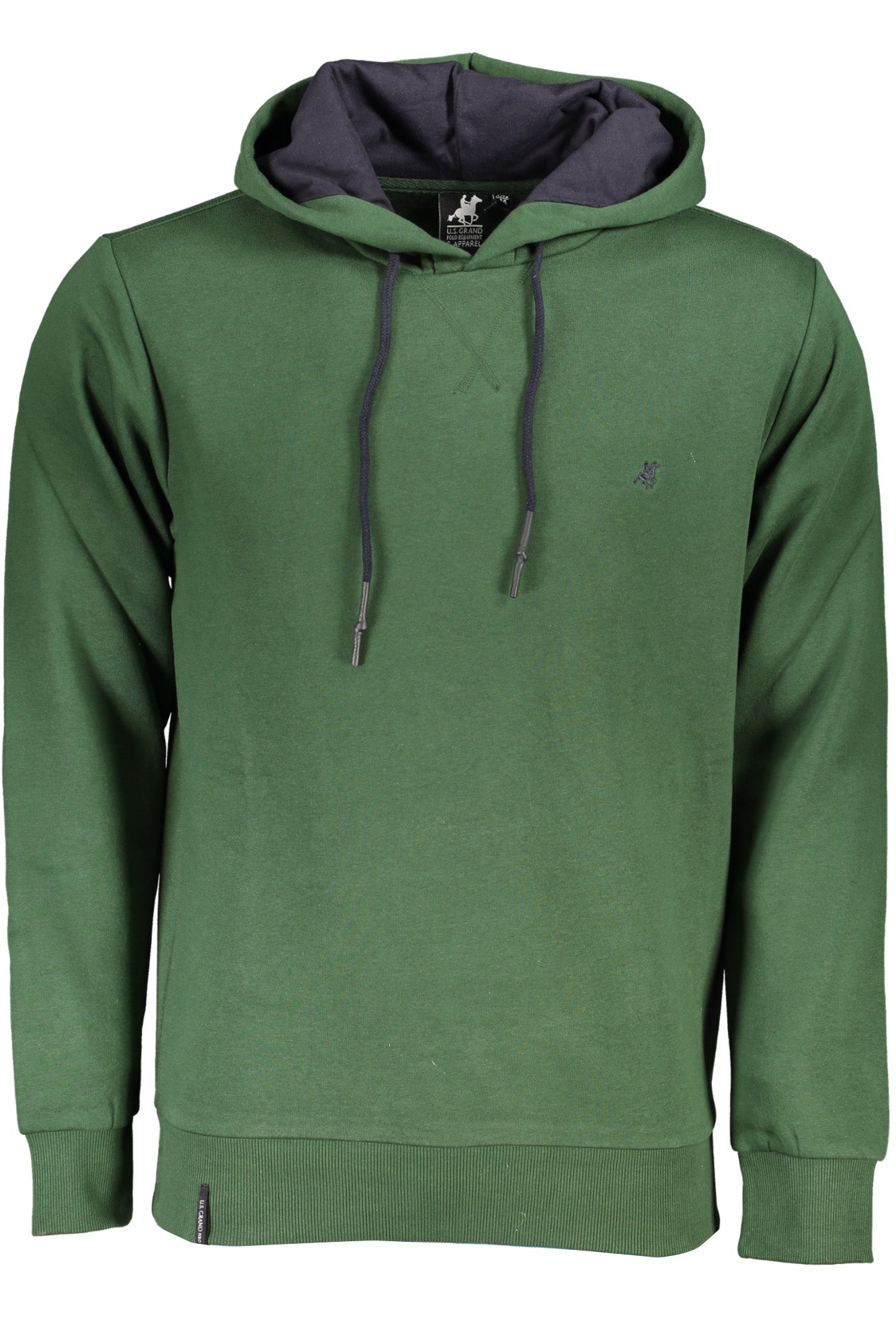 U.S. GRAND POLO FELPA SENZA ZIP UOMO VERDE-0