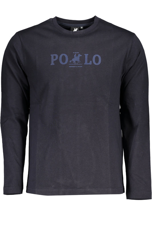 U.S. GRAND POLO T-SHIRT MANICHE LUNGHE UOMO BLU-0