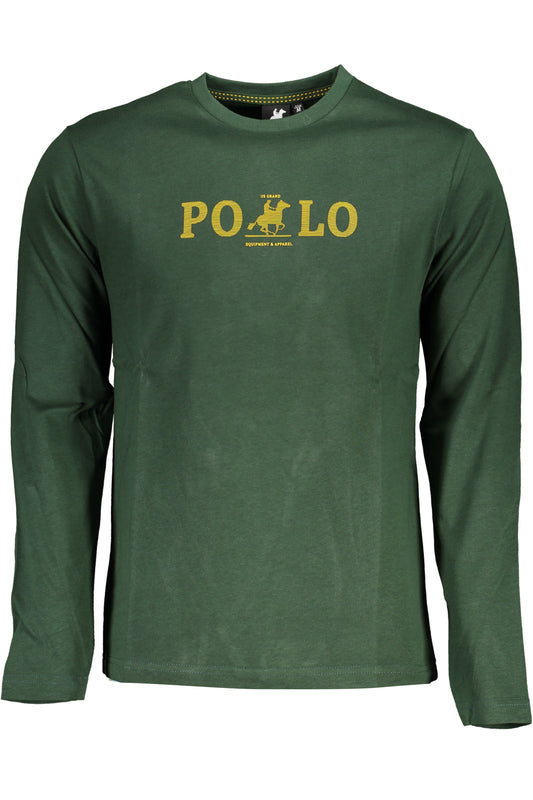 U.S. GRAND POLO T-SHIRT MANICHE LUNGHE UOMO VERDE-0