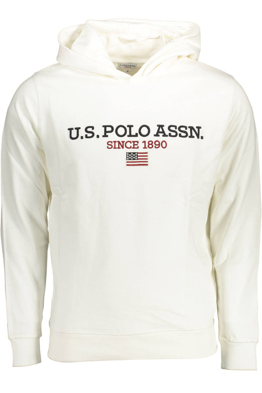 U.S. POLO FELPA SENZA ZIP UOMO BIANCO-0