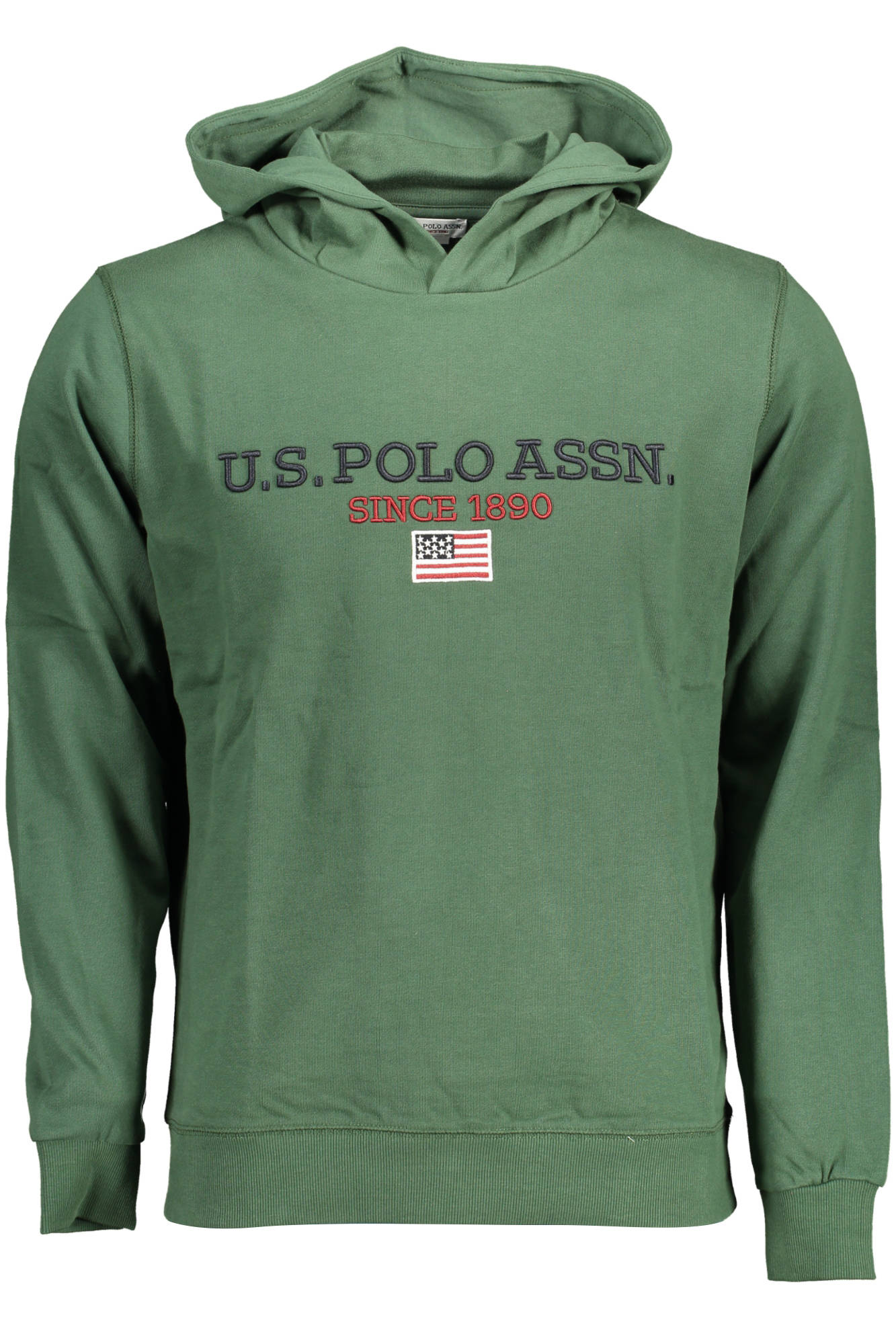 U.S. POLO FELPA SENZA ZIP UOMO VERDE-0