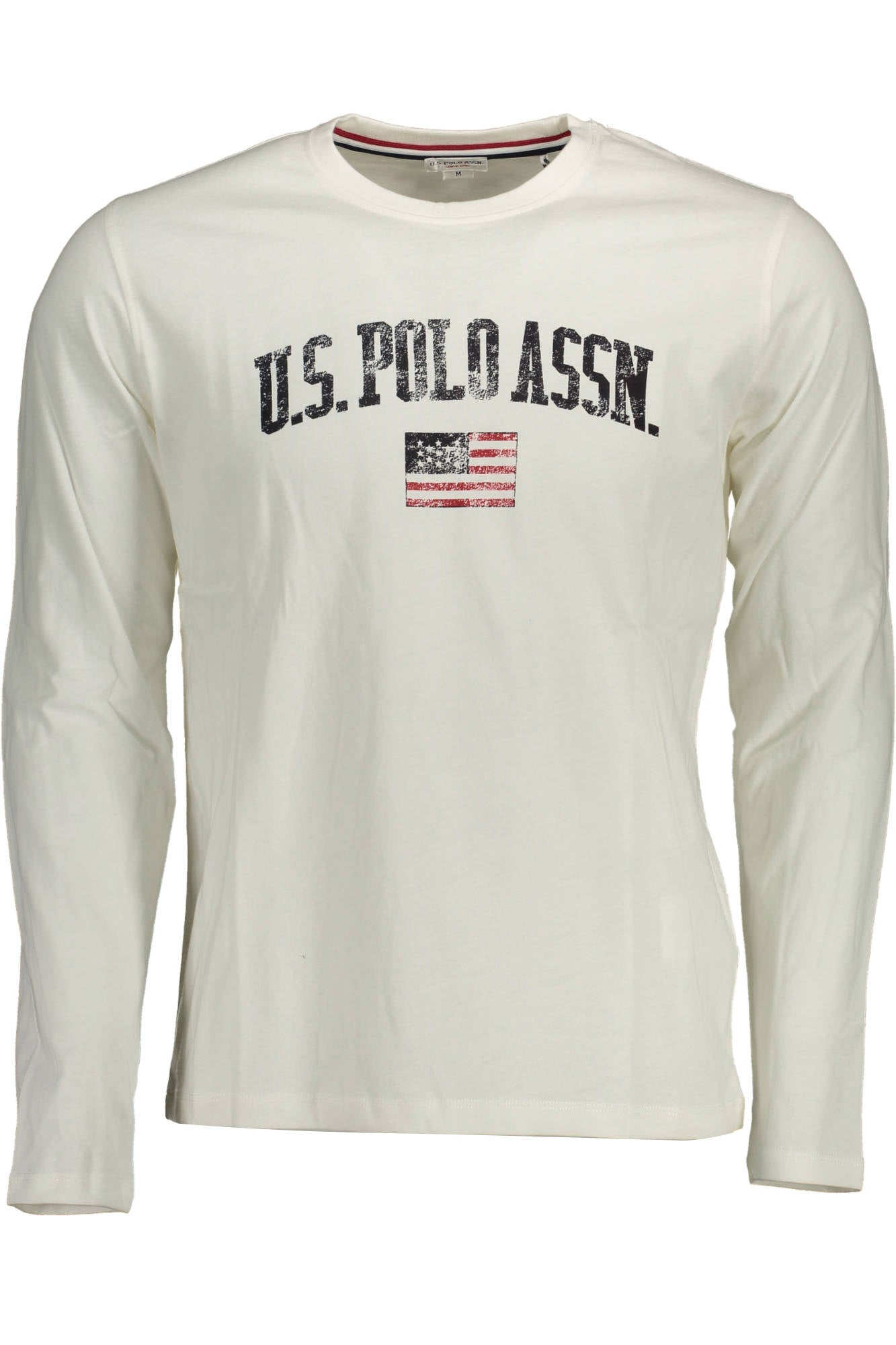 U.S. POLO T-SHIRT MANICHE LUNGHE UOMO BIANCO-0