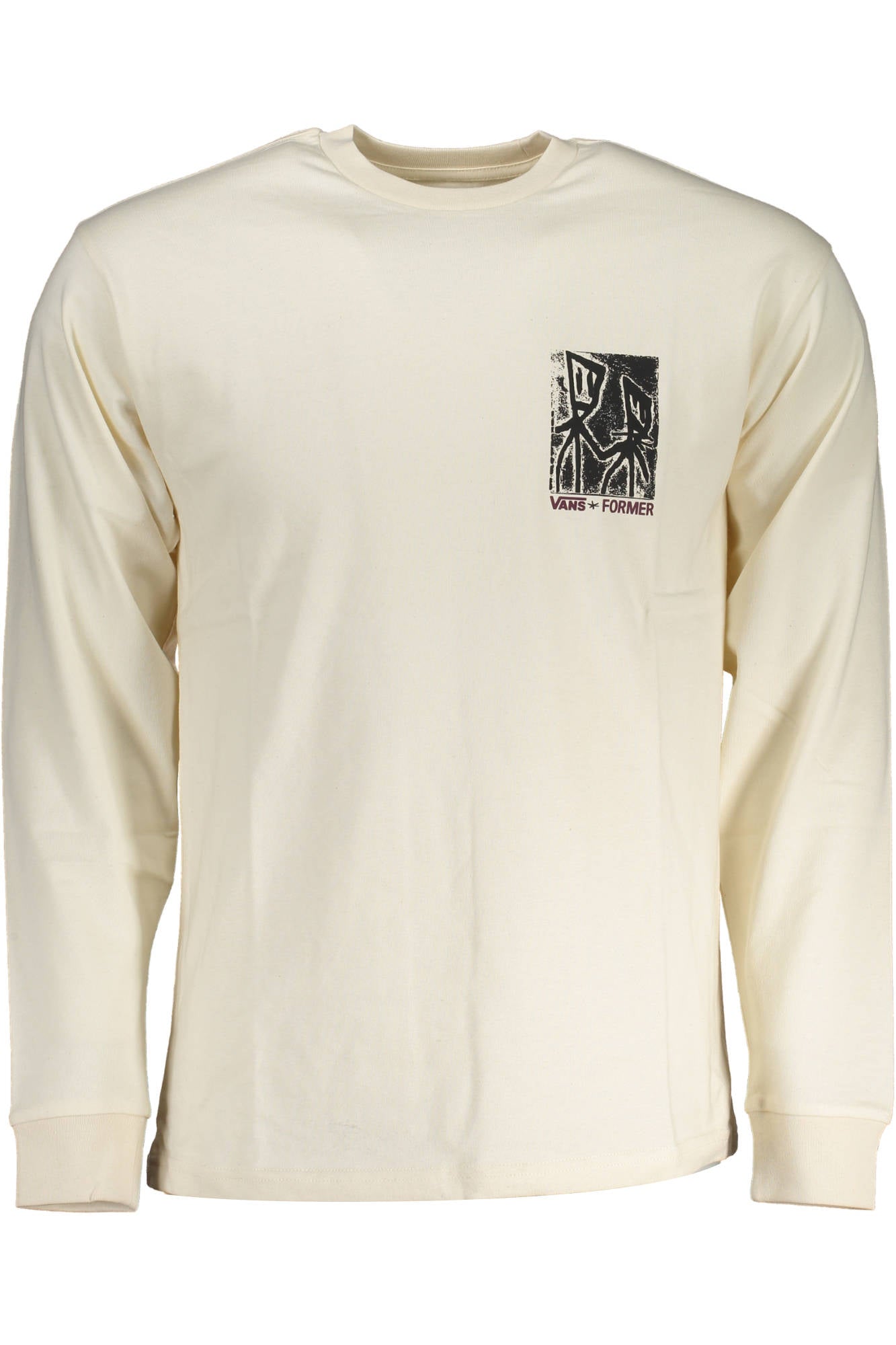 VANS T-SHIRT MANICHE LUNGHE UOMO BIANCO-0