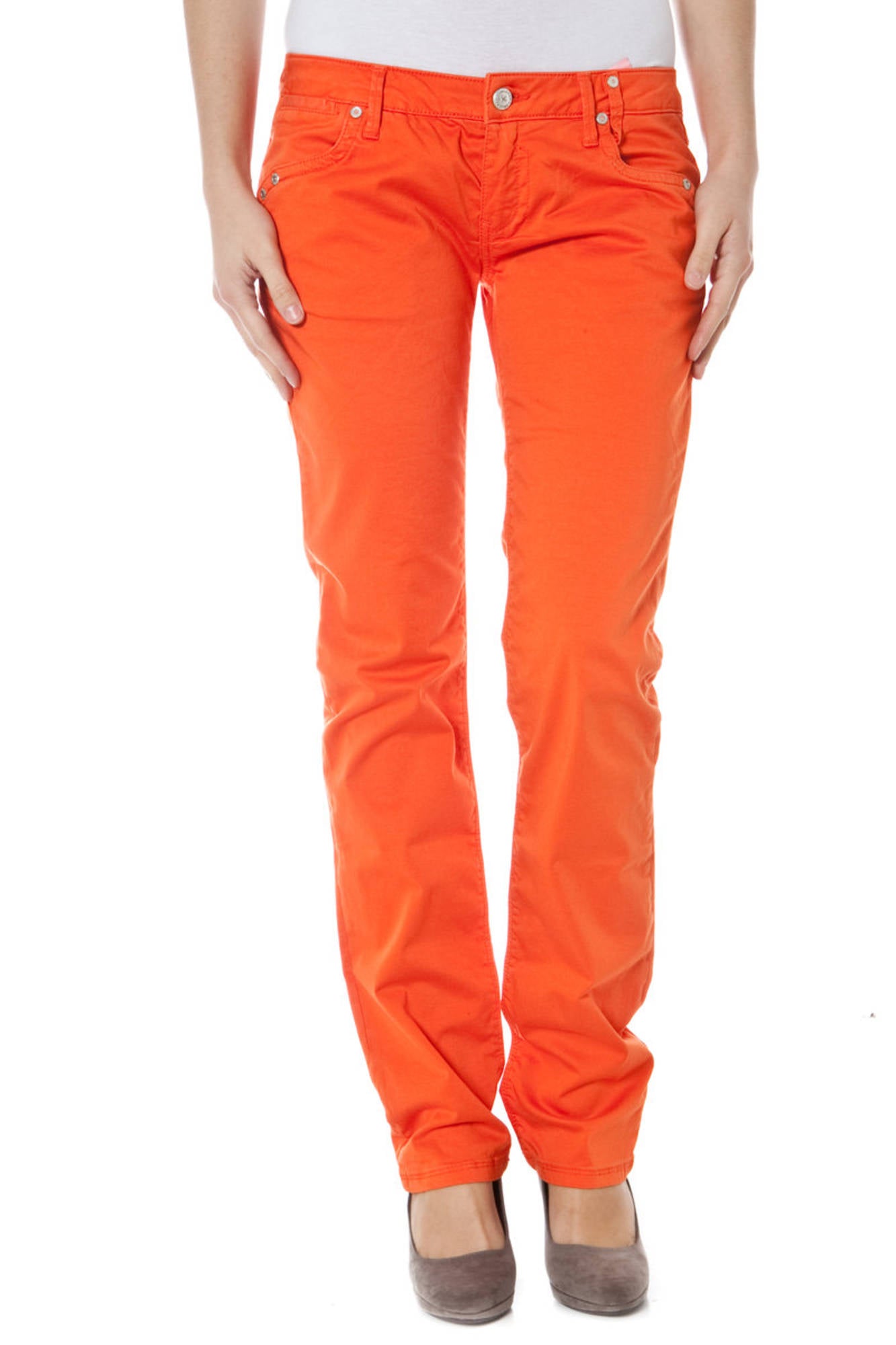 ZUELEMENTS PANTALONE DONNA ARANCIO-0