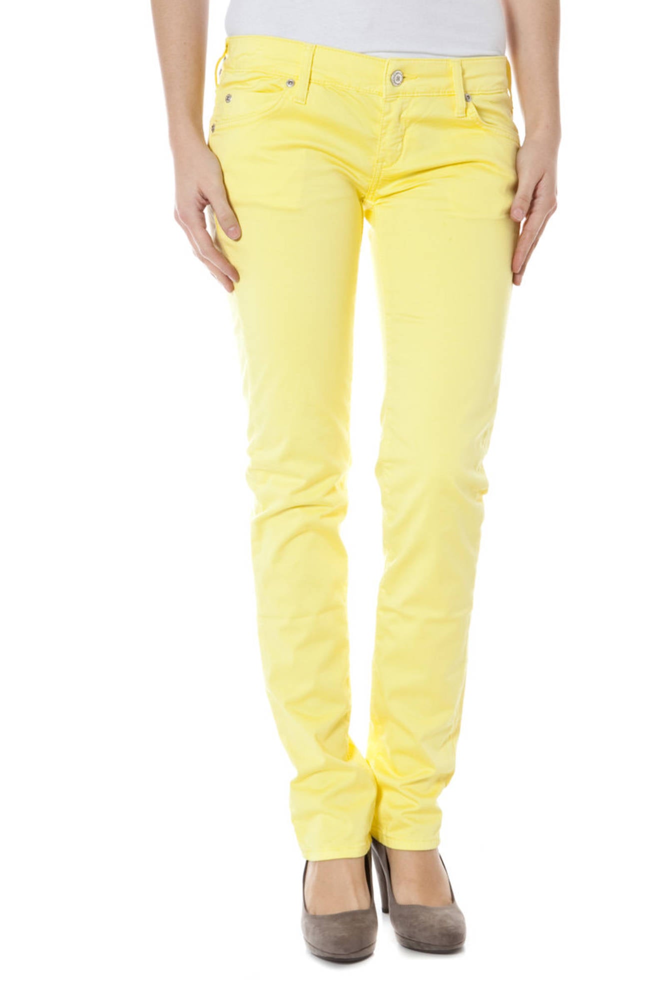 ZUELEMENTS PANTALONE DONNA GIALLO-0