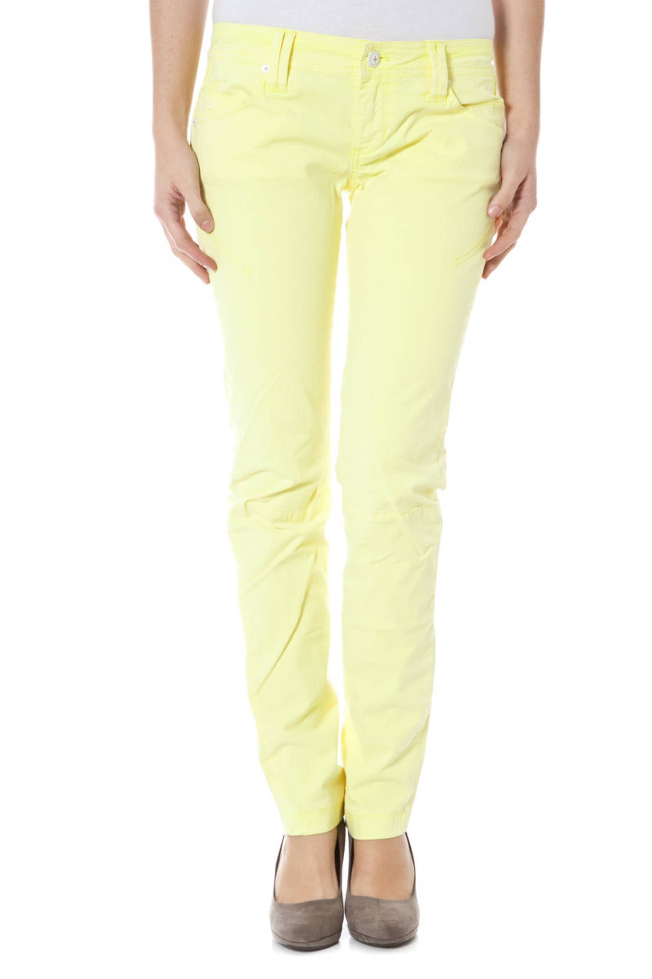 ZUELEMENTS PANTALONE DONNA GIALLO-0