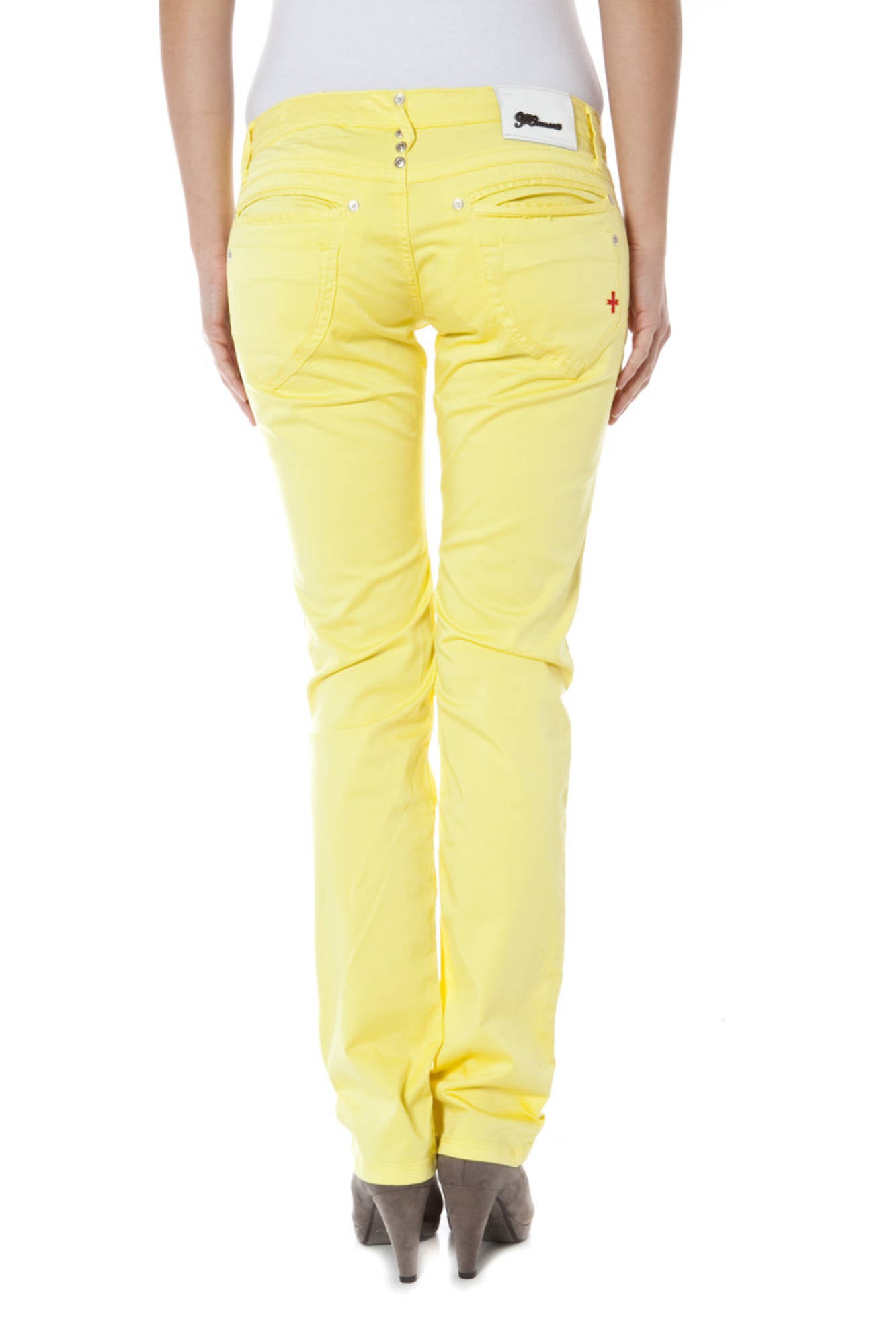 ZUELEMENTS PANTALONE DONNA GIALLO-1