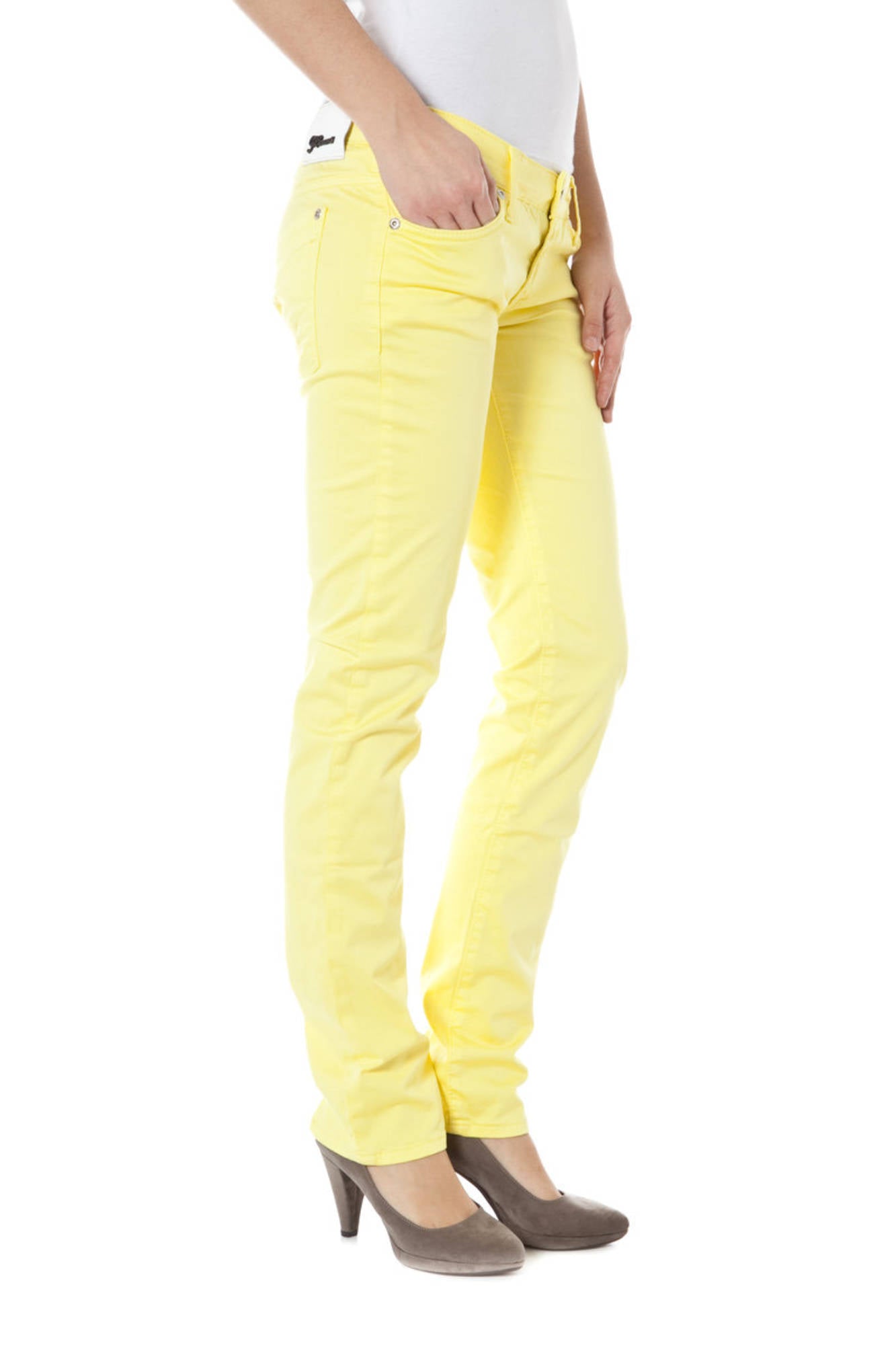 ZUELEMENTS PANTALONE DONNA GIALLO-2