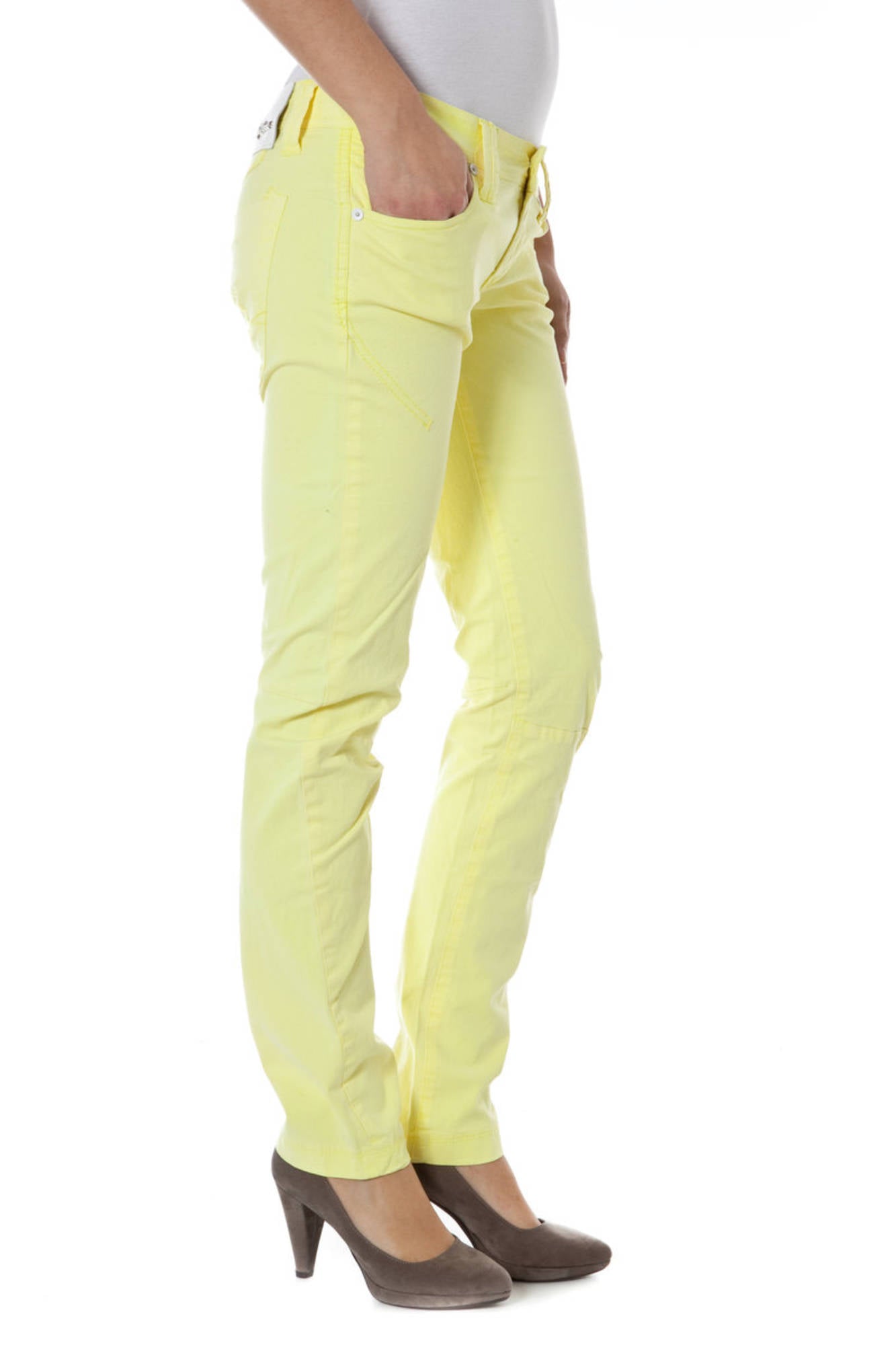 ZUELEMENTS PANTALONE DONNA GIALLO-2