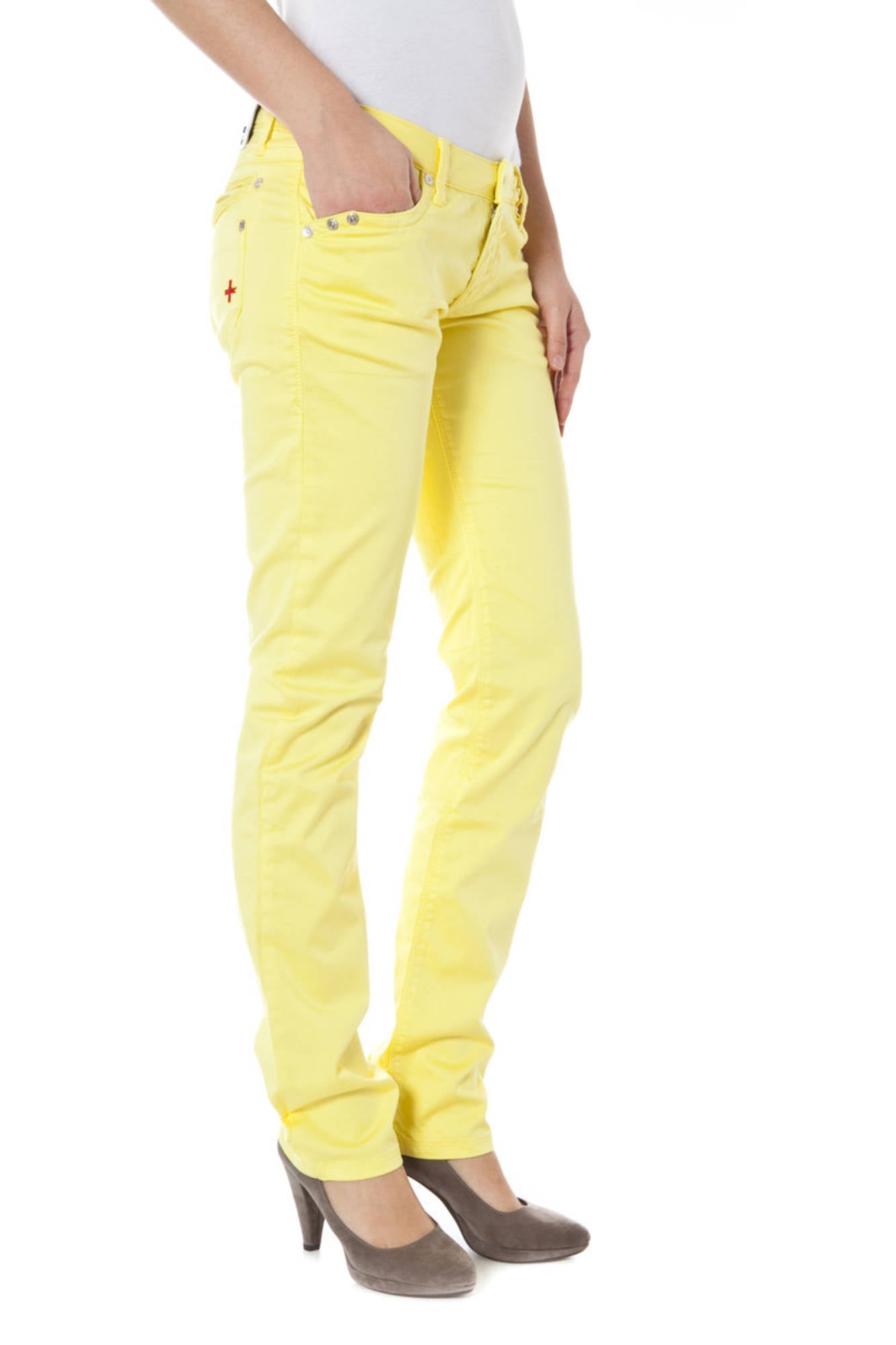 ZUELEMENTS PANTALONE DONNA GIALLO-2